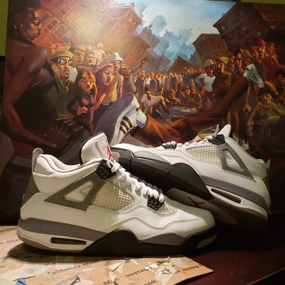 Sold...Jordan White Cement 4 - Picture 6 of 8